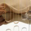 Collar de Acero de Titanio con Sonrisa de 5 Diamantes Estilo Japonés para Mujer, Moda Estilo Ins, Sencillo y Elegante, Cadena para Clavícula Versátil de Gama Alta de Nicho