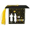 Nueva Caja de Papel para Gorro de Graduación Empaque para Fiesta de Celebración de Graduación Caja de Regalo Gorro de Maestro Bronceado Gorro de Doctor Caja de Dulces