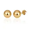 Pendientes Redondos de Perla de Zirconia de Acero de Titanio Europeos y Americanos Transfronterizos para Mujer, Lujo Ligero, Pendientes de Acero Inoxidable con Diseño de Nicho de Alta Gama