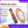 Tubo de Cobre Personalizado, Tubo Capilar de Cobre de Alta Pureza, Tubo de Cobre para Trocador de Calor, Bobina de Cobre T2