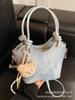 Novas bolsas femininas 2025, bolsa tipo balde popular, primavera e verão, design de nicho, bolsa transversal de ombro único, bolsa de mão de alta qualidade