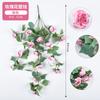 Pendente de Parede de Rosas Buquê de Buganvílias Flores Artificiais para Projetos em Shoppings, Decorações de Casamento, Decoração de Casa, Flores de Rosa
