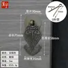 Chengyu novo estilo chinês gaveta de cobre cobre alça de porta de armário de guarda-roupa pingente dragão e fênix único furo tag pequena alça