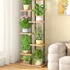 Rack de flores Sala de estar Varanda de chão Rack de armazenamento de flores 2024 Novo suporte para vasos de flores Planta de ferro carnudo multicamadas
