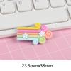 Fabricante en stock Serie Arcoíris material decorativo hecho a mano diy pegamento crema epoxi parche para carcasa de teléfono móvil accesorios de resina