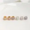 Cuentas de Barril de Transferencia de Circonita Chapadas en Oro de 14K Cuentas Espaciadoras Pulsera de Cristal Hecha a Mano DIY Accesorios para Enhebrar Cuentas
