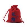 Bolsa de lino roja con cordón en stock palabras hermosas bolsa de la suerte para estudiantes en examen de admisión a la universidad bolsa de embalaje para regalo bolsa para dulces venta al por mayor