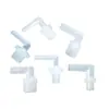 Codo de Rosca Exterior de 6 Puntos Salida de Agua de Plástico Conector de Espiga Rosca de Salida de Agua Accesorios de PP Codo de Tubo para Manguera