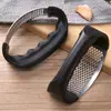 Prensa de Ajo de Acero Inoxidable Herramienta Manual Multifuncional para Triturar Ajo Cocina Machacador de Ajo Casero Herramienta Exprimidora de Pasta de Ajo