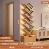 Estantería con Forma de Árbol de Pie Estante de Almacenamiento para Dormitorio Gabinete para Sala de Estar Estantería de Almacenamiento Simple Hogar Estantería Estrecha Creativa de Múltiples Niveles