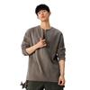 Sudadera Texturizada con Media Cremallera para Hombre, Nueva Camiseta Pesada de Manga Larga Primavera 2026, Chaqueta Holgada de Marca de Moda