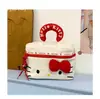 Bolsa de maquiagem multifuncional de grande capacidade, gatinho fofo estilo coreano com divisórias para cosméticos, bolsa de mão prática
