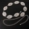 Cadena de Cintura Elegante de Metal con Girasol para Mujer de Comercio Exterior, Accesorio de Cintura Ajustable para Vestido, Cinturón de Cadena Multicapa de Gama Alta