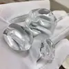 Cristal Blanco Puro de Forma Irregular Cuentas Individuales Cuentas Sueltas Joyería Hecha a Mano DIY Pulsera Artículo Popular de Tiktok