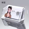 Caja de Tarjetas de Presentación de Aleación de Aluminio, Portatarjetas, Caja de Colección de Tarjetas para Exposiciones de Negocios, Caja de Exhibición de Escritorio, Caja de Almacenamiento de Tarjetas para Ferias Comerciales