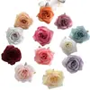 Flores artificiales pequeñas de rosa para paredes de flores de boda, ramilletes de rosas de seda, flores para la cabeza, cajas de rosas hechas a mano para decoración
