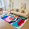Alfombra con diseño de dopamina para sala de estar, arte avanzado, sofá, mesa de centro, manta, habitación infantil, dormitorio, mesita de noche, alfombrilla para pies