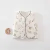 Ropa para recién nacidos Clase A algodón puro sin costuras estilo nuevo chaleco de algodón 40g capa para salida de bebé ropa para niños de otoño e invierno