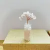Venda Quente Transfronteiriça Cascalho de Cristal Natural Árvore da Fortuna Base de Ágata Tecida à Mão Planta em Vaso de Cristal Decoração de Carro