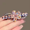 Acessórios de Cabelo Coreanos Presilha de Mola Flor com Strass Grampo de Cabelo Presilha para Franja Presilha de Rabo de Cavalo Presilha Versátil para a Parte de Trás da Cabeça