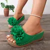Verano 2026 Nuevo Comercio Exterior Talla Grande Sandalias de Cuña de Moda para Mujer Casual Cómodas con Punta Descubierta Talla Única