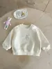 Sudadera de Conejo para Bebés y Niños Pequeños 2026 Primavera Nuevo Estilo Dibujos Animados Pulóver para Niñas Estilo Coreano Versátil Superior Clase A