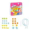 Juguetes para Niños Pulsera de Goma Suave con Cuentas Color Macarrón Materiales Hechos a Mano con Cuentas Juguetes Educativos DIY Venta al por Mayor