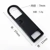 Tirador de cremallera desmontable para chaquetas y bolsos, Hebilla de cabeza de cremallera de reparación universal, Accesorio de cabeza de cremallera universal, Piezas metálicas para bolsos