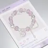 Explosões Super Fada Mori Cristal Lua Pulseira Feminina Design de Nicho Estudante Joker Cor Doce Pulseira de Namorada