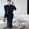 Terno espesso estilo Chanel! QF1645 nova moda feminina estilo coreano dez ou três linhas moda feminina fornecimento ao vivo novo atacado