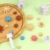 4 Piezas Molde de Primavera de Margarita Simulación Molde para Galletas Plástico Horneado Molde para Pastel Pequeño Herramientas para Fondant Listo en Stock