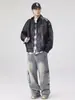 Ropa para Hombre Maple House / Chaqueta de Cuero Retro para Hombre Cuero PU Elegante Casual Americano Chaqueta de Motocicleta Melard