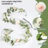 Amazon Cross-Border Rosa Vermelha Artificial Trepadeira Folhas de Eucalipto Ginkgo Casamento Casa Teto Parede Decoração Flores Artificiais