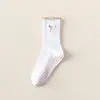 Calcetines de Yoga Antideslizantes para Mujer, Calcetines de Media Pantorrilla, Calcetines de Pilates, Calcetines Deportivos Profesionales para Piso de Mujer, Calcetines para Piso de Fitness en Interiores