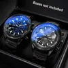 Reloj para hombre de esfera grande Cross nuevo sensación de alta gama cristal con luz azul luminoso cuarzo reloj de alta apariencia valor pulsera al por mayor