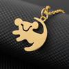 Transfronterizo Temu Más Vendido El Rey León Simba Colgante de Collar de Acero Inoxidable Joyería de Moda Regalo para Mujeres Accesorios de Acero de Titanio