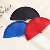 Abanico de Madera Maciza Liso Español Estilo Minimalista Abanico Plegable Accesorios Europeo y Americano Clásico Color Sólido Mate Abanico Plegable Venta al por Mayor