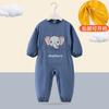Crianças de uma peça coverall exterior vestir anti-sujo engatinhando roupas bebê uma peça impermeável coverall corpo impermeável impermeável