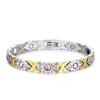 Jinchen Pulsera Desmontable de Moda para Mujer con Tres Piedras, Pulsera Magnética Simple y Exquisita Accesorios al por Mayor