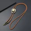 Sombrero de Mezclilla Retro Sencillo Corbata de Bolo Estilo Vaquero para Hombre Trenzado PU Colgante de Metal Camisa Pajarita Accesorio Combinación