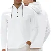 Sudadera con capucha y media cremallera, botones, estilo moda trendy, algodón perla, sarga pequeña, para hombre, transfronteriza Temu Amazon