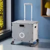 Caixa de Armazenamento Plástica Dobrável Portátil para Exterior Yide com Tampa Integrada, Não Requer Montagem, Caixa de Armazenamento Pequena com Rodinhas para Entrega Expressa