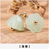 Botões de Lótus de Vidro Jade Imitação Botões Estilo Chinês Retro Chinês Estilo Antigo Dinastia Han Botões Decorativos Cheongsam Acessórios Atacado