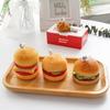 Hamburguesa Grande en Capas Comida Rápida Pierna de Pollo Frito Vela de Aromaterapia DIY Hecha a Mano Masilla de Yeso Molde de Silicona