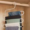 Cabideiro Mágico de Aço Inoxidável Multifuncional para Guarda-Roupa Doméstico, Cabideiro de Ferro Forjado Multicamadas, Artefato de Acabamento para Armazenamento, Robusto
