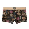 [7A Antibacteriano] Cueca Boxer Estampada de Algodão Puro Cintura Média Feminina, Forro de Algodão Respirável Tamanho Grande Solta