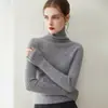 Suéter de cachemira 100% pura para otoño e invierno para mujer, tejido de punto básico sin costuras, cuello en V acanalado, corte ajustado