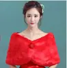 Chal de boda para novia abrigo de manga larga chal para vestido de dama de honor de boda talla grande cálido engrosado rojo otoño e invierno