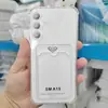 Funda para Teléfono con Tarjeta Adecuada para Sam Samsung S23Ultra Portatarjetas Esquinas con Airbag Anti-Caída TPU Funda Protectora para Tarjeta