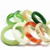 Pulseira de Jade de Hotan Atacado Edição Alargada Pulseira de Jade de Imitação Run Jianghu Modelo 10 yuans Pulseira de Jade Presente